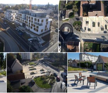 ZAC Ilôt Courtille à Chartres : la requalification des espaces publics en voie d'achèvement