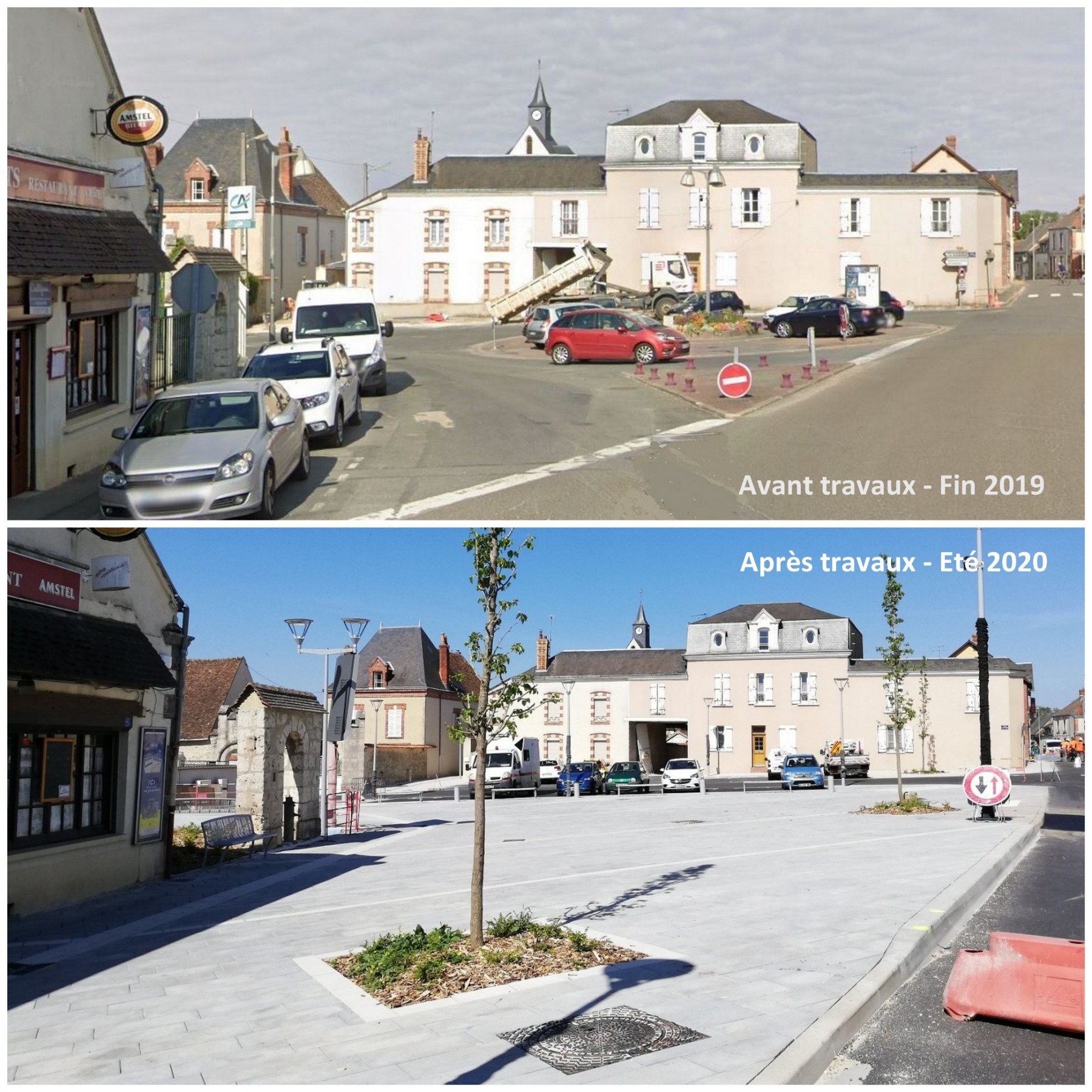 Sours - La réception de la place de Verdun est imminente. Quelques images sous forme de Timelapse du déroulement du chantier